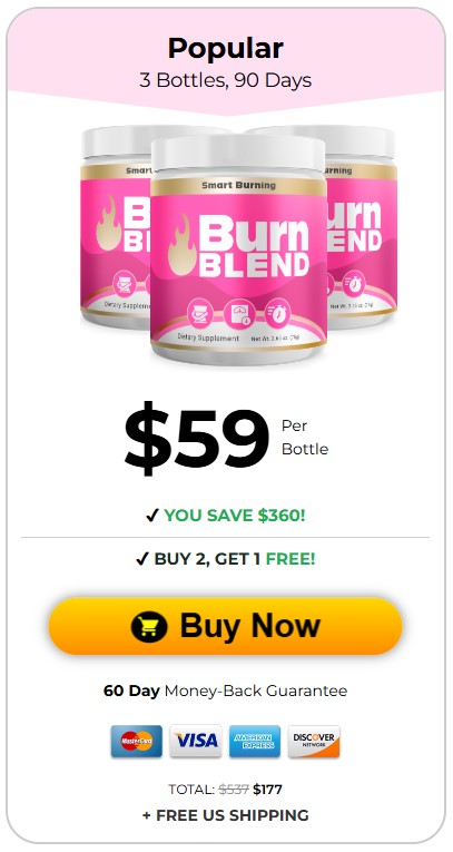BurnBlend 3 Bottle Price